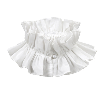 Piiriülene Euroopa ja Ameerika õukonna puuvillane rätsepakrae Elizabethi naiste sall võltskraega uus mustvalge universaalne