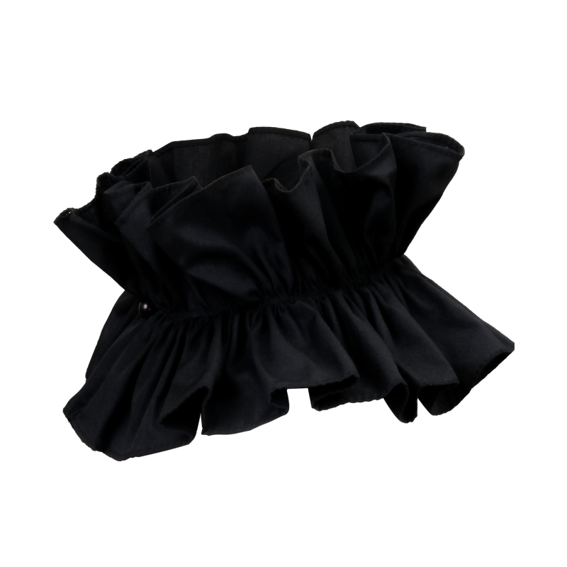 Piiriülene Euroopa ja Ameerika õukonna puuvillane rätsepakrae Elizabethi naiste sall võltskraega uus mustvalge universaalne