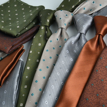 Vyriškas oficialus verslo kaklaraištis, dviejų dalių kostiumas, gėlėtas, 7,5 cm, rankomis plaktas, naujas, sandėlyje, žakardo, Šengdžou