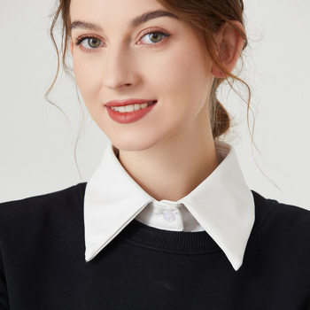 Euroopa ja Ameerika stiilis nahast võltskrae sügiseks ja talveks, mitmekülgne moodne terava kraega särgikraega nahkrõivaste võltskrae piiriülene tootja hulgimüük