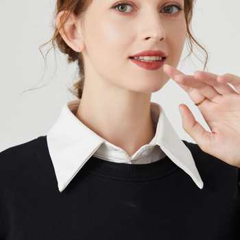 Euroopa ja Ameerika stiilis nahast võltskrae sügiseks ja talveks, mitmekülgne moodne terava kraega särgikraega nahkrõivaste võltskrae piiriülene tootja hulgimüük