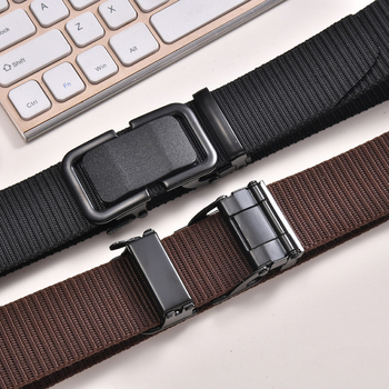 Férfi alkalmi és hétköznapi automata öv, divatos kültéri taktikai szőtt nejlon öv, személyre szabott fiataloknak szánt nadrágöv