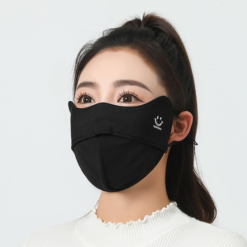 2024 m. rudens ir žiemos šilta kaukė moterims, trimatė akių apsauga, kampu atsidaranti, šalčiui atspari, vėjui atspari, kvėpuojanti lauko makiažo kaukė