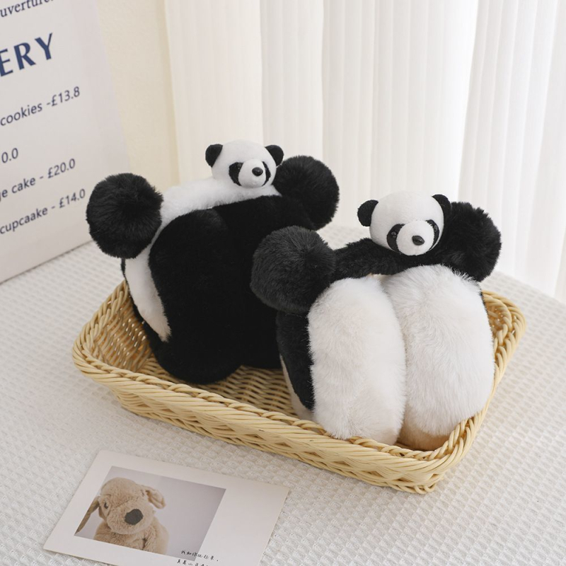Panda plush kõrvaklapid naistele talvine armas soe külmumisvastane kõrvakaitse tuulekindel kõrvakate 2024 uus sügis- ja talvekõrvaklappide kott