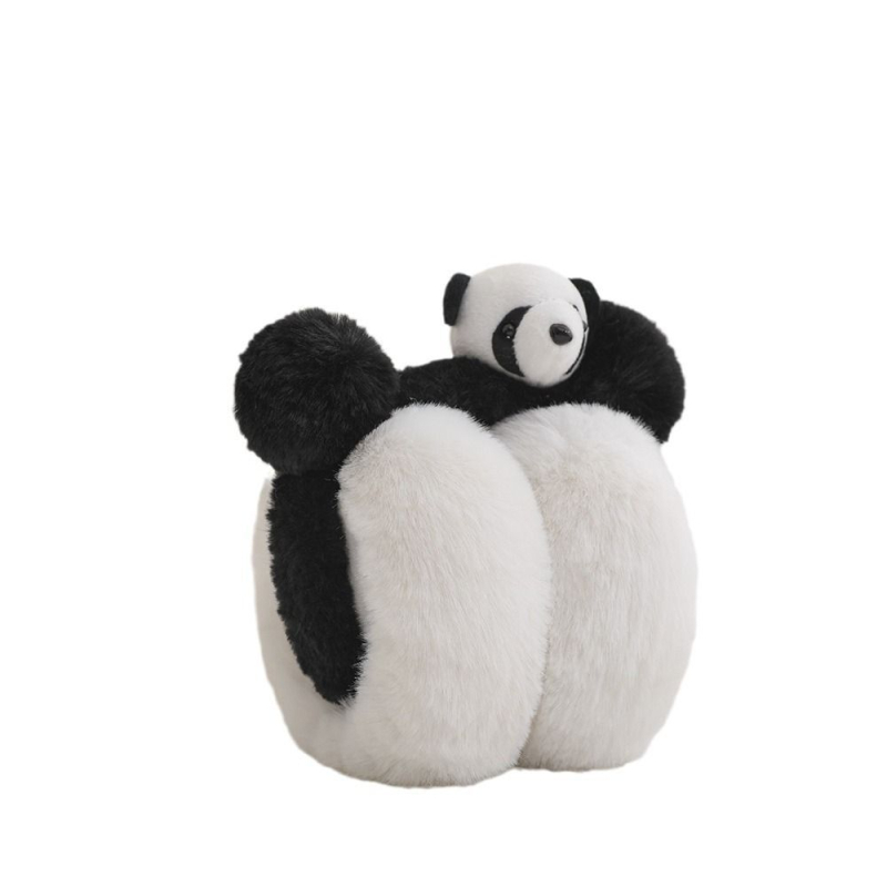 Panda plush kõrvaklapid naistele talvine armas soe külmumisvastane kõrvakaitse tuulekindel kõrvakate 2024 uus sügis- ja talvekõrvaklappide kott