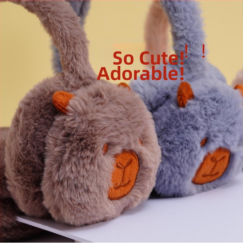 Koomiksikaru armas plush Kappi Bala talvine soe kõrvarõngas üliarmas uus talvine külmakindel antifriis