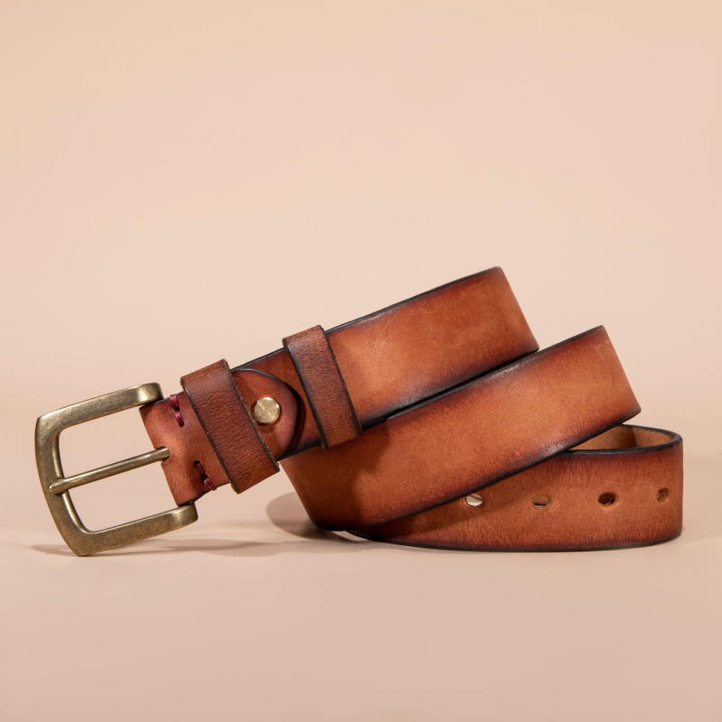 raktáron felső rétegű marhabőr öv férfi valódi bőr tűs csattal eredeti koreai divatos nadrágöv eredeti áruk hétköznapi középkori öv