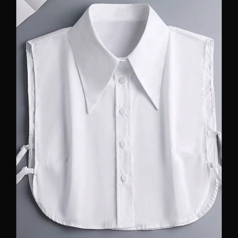 Puhast puuvillast klassikaline võltskrae terava kraega kandiline krae kampsunülikonna T-särgi kraega tehase hulgimüügi särk võltskraega