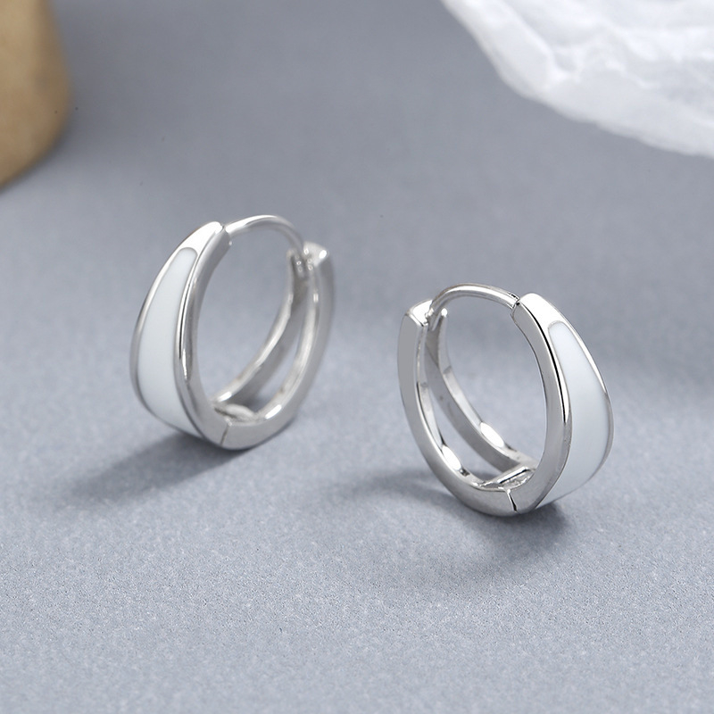 S925 sidabriniai lašintuvo žiediniai auskarai, asmenybės elegantiški auskarai, moteriški lengvi, prabangūs, nišiniai, aukštos klasės auskarų aksesuarai, madingi