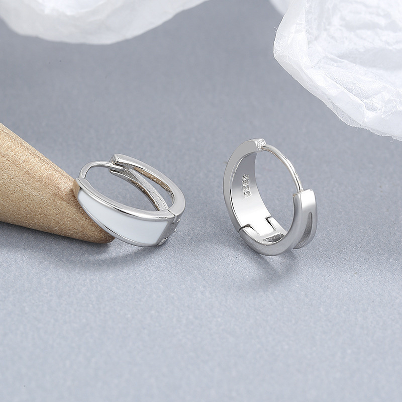 S925 sidabriniai lašintuvo žiediniai auskarai, asmenybės elegantiški auskarai, moteriški lengvi, prabangūs, nišiniai, aukštos klasės auskarų aksesuarai, madingi