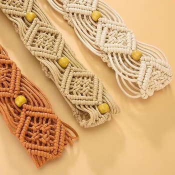 Etnikai stílusú szőtt öves női ruha, retró díszes ruha, Hanfu derék bojtos övlánc, kiegészítők nagykereskedelme