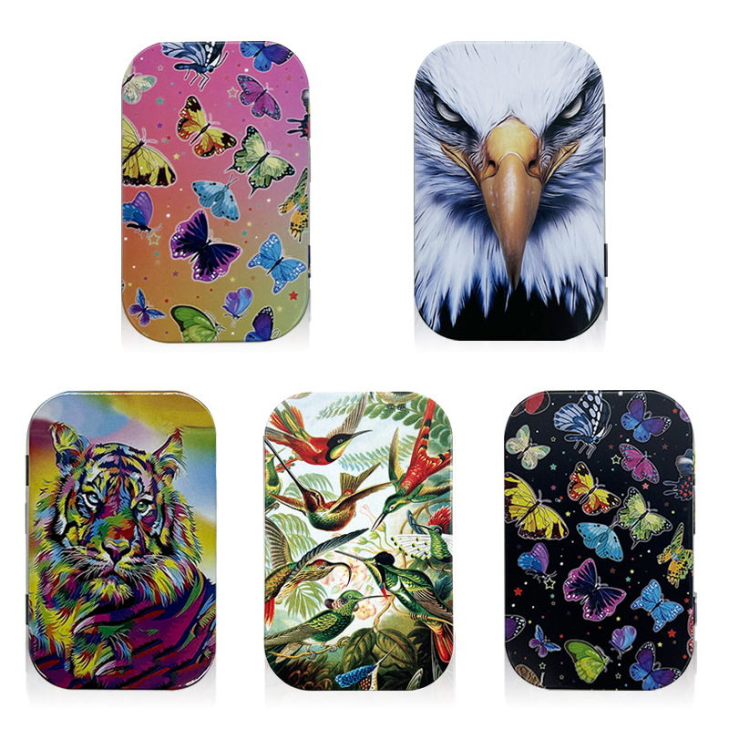 Piiriülene metallist klapiga sigaretiümbris, 20-osaline avatud ülaosaga käsitsi rullitud tubakakarp, isikupärastatud kaasaskantav sigaretiümbris