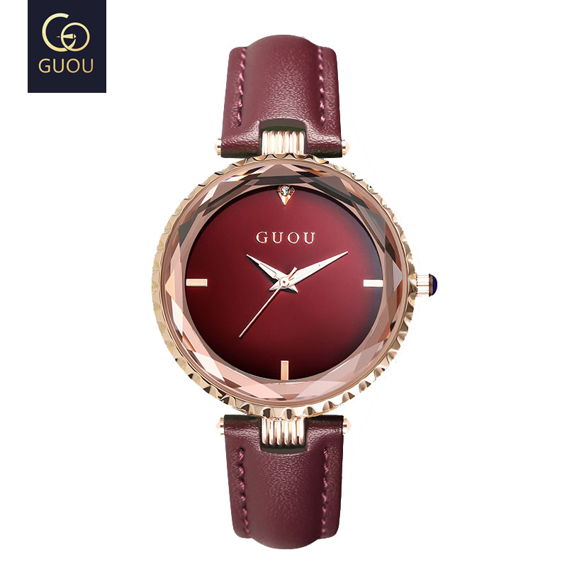 GUOU ehtne naistekell, veekindel, lihtne lobiseja, interneti kuulsuste stiil, uus stiil, naistekell