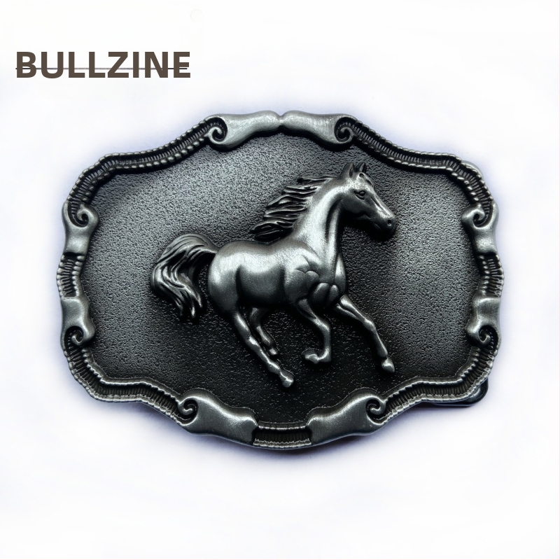 BULLZINE цинкова сплав катарама за колан 03755-3 ретро ежедневна западна дънкова катарама за колан