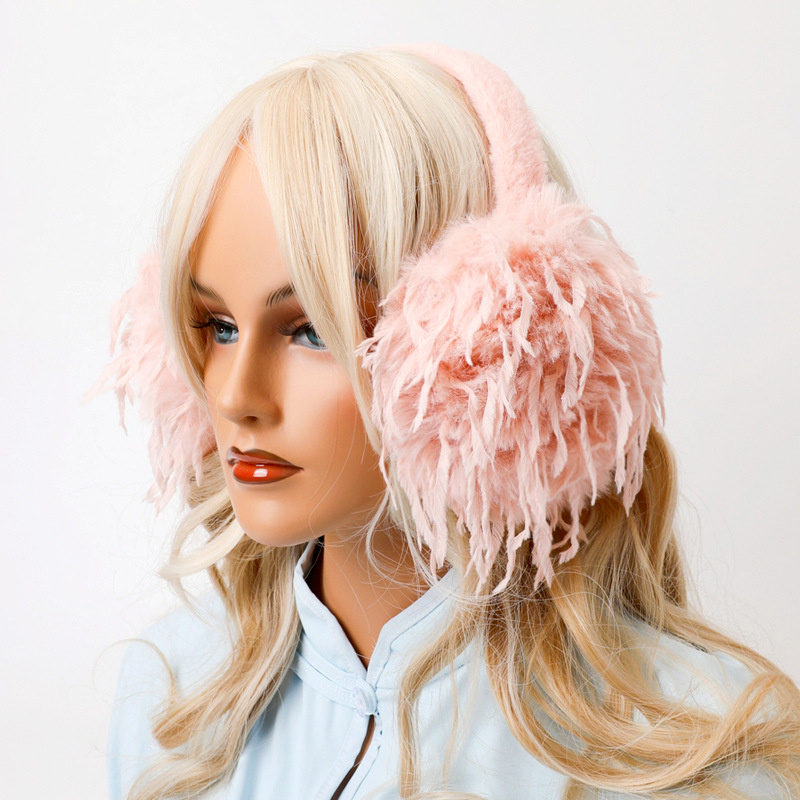 Kokkupandavad kõrvaklapid, moodne ja soe, puhas värv, uus tutiga sulgkerge versioon, lihtne kõrvakaitsekott, sügise ja talve külmade ilmadega