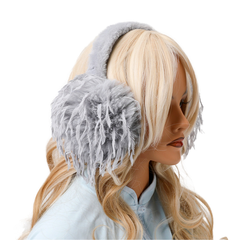 Kokkupandavad kõrvaklapid, moodne ja soe, puhas värv, uus tutiga sulgkerge versioon, lihtne kõrvakaitsekott, sügise ja talve külmade ilmadega