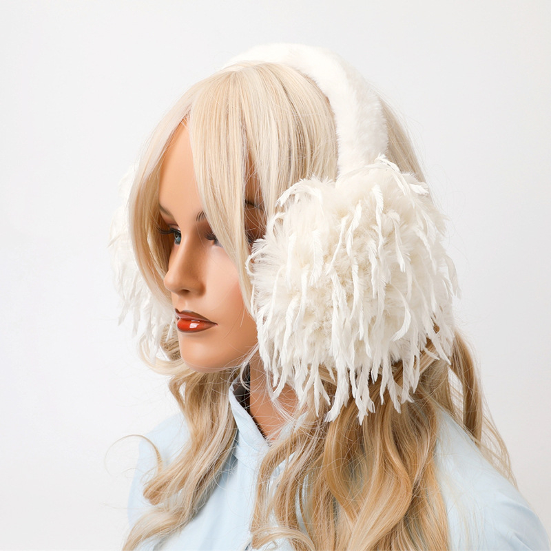 Kokkupandavad kõrvaklapid, moodne ja soe, puhas värv, uus tutiga sulgkerge versioon, lihtne kõrvakaitsekott, sügise ja talve külmade ilmadega