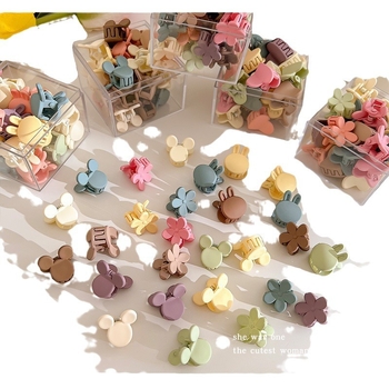 Spalvinga paprasta konservuota maža plaukų segtukas moteriškas priekinis šoninis kirpčiukų segtukas princesės galvos sulaužyta plaukų segtukas mielas plaukų segtukas galvos apdangalas