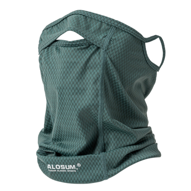 Päikesekaitsega pullover jääsiidist jalgrattasilma mask meestele suvine uus hingav kõrvadele riputatav näo- ja kaelasall naistele piiriülene Amazon