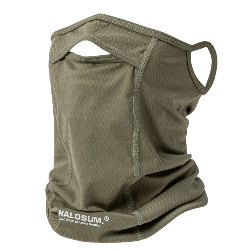 Päikesekaitsega pullover jääsiidist jalgrattasilma mask meestele suvine uus hingav kõrvadele riputatav näo- ja kaelasall naistele piiriülene Amazon