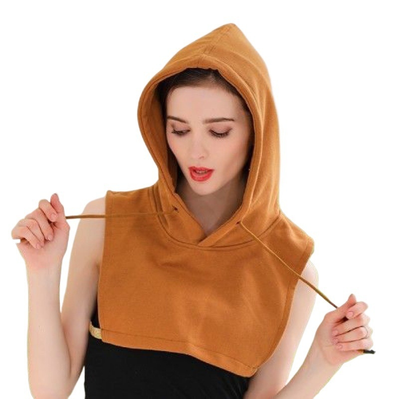 Kapuutsiga kapuutsiga pluus, kunstkraega, naiste kevad-sügis-talv, kapuutsiga sisemine kapuuts, tudengitele, unisex, suur kunstmüts, kraega, puuvillane