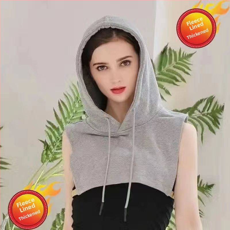 Kapuutsiga kapuutsiga pluus, kunstkraega, naiste kevad-sügis-talv, kapuutsiga sisemine kapuuts, tudengitele, unisex, suur kunstmüts, kraega, puuvillane