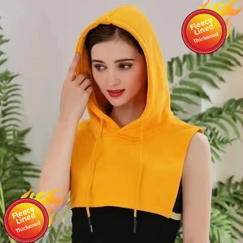 Kapuutsiga kapuutsiga pluus, kunstkraega, naiste kevad-sügis-talv, kapuutsiga sisemine kapuuts, tudengitele, unisex, suur kunstmüts, kraega, puuvillane