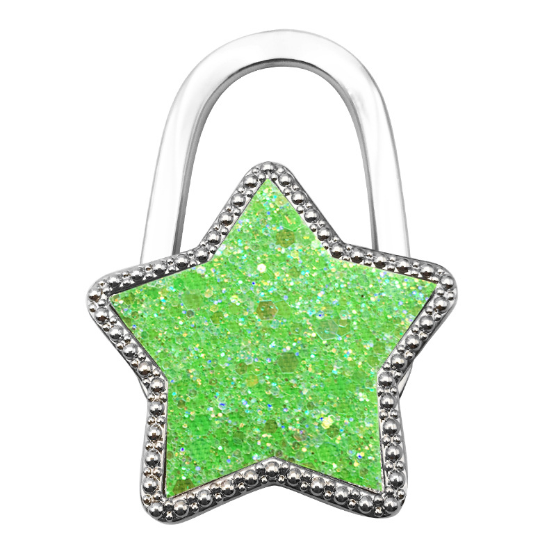 Moodne loominguline tähekujuline rippkoti konksuvärviline viieharuline tähekujuline ripats ehe kokkupandav kaasaskantav lauapoolne naiste kotikonks