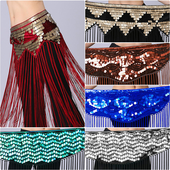 Piiriülene kõhutantsu harjutusriietus vööketiga puusarätik pikk tupsudega litritega vöötihend esinemise vöökett vöörätik kõhutantsu vöökaunistus