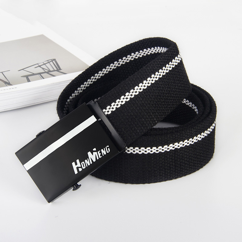 Eladó népszerű koreai stílusú unisex vászonöv, divatos, lezser vászonöv, trendi ifjúsági nadrágöv