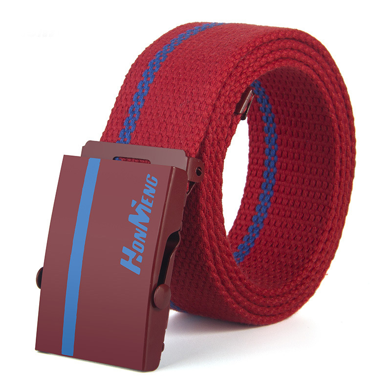 Eladó népszerű koreai stílusú unisex vászonöv, divatos, lezser vászonöv, trendi ifjúsági nadrágöv