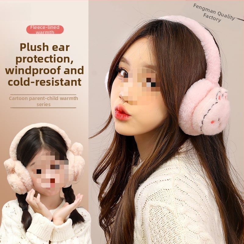 Naiste ja laste reguleeritavad puuviljadega kõrvaklapid, talvised soojad kokkupandavad kõrvaklapid, kõrvasoojendavad koomiksikaru kõrvakotid, hulgimüük