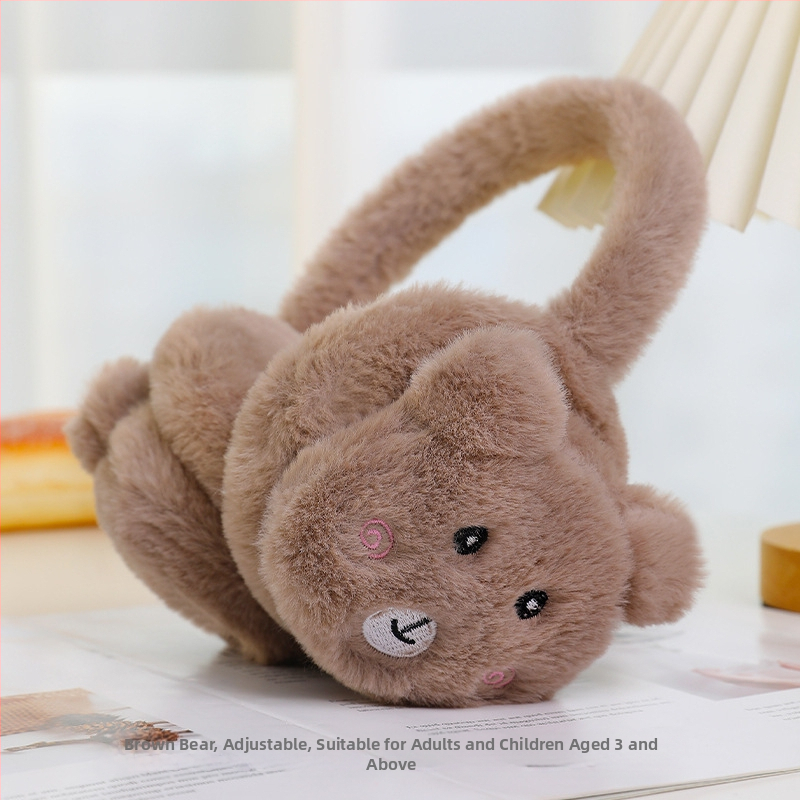 Naiste ja laste reguleeritavad puuviljadega kõrvaklapid, talvised soojad kokkupandavad kõrvaklapid, kõrvasoojendavad koomiksikaru kõrvakotid, hulgimüük