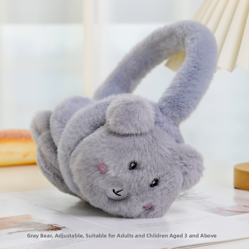 Naiste ja laste reguleeritavad puuviljadega kõrvaklapid, talvised soojad kokkupandavad kõrvaklapid, kõrvasoojendavad koomiksikaru kõrvakotid, hulgimüük