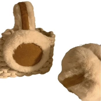 Žieminės „Maillard“ rudos pliušinės ausinės, šiltos, neužšąlančios, jojimo ausinės, ausų maišeliai, dviratininko ausų apsaugai