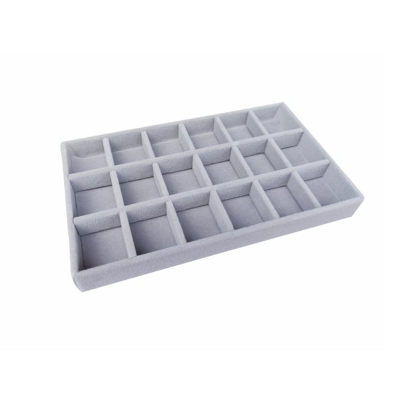 Tavă pentru bijuterii Amazon Velvet, inel, brățară, pandantiv, organizator de bijuterii, cutie sertar, depozitare și afișare bijuterii