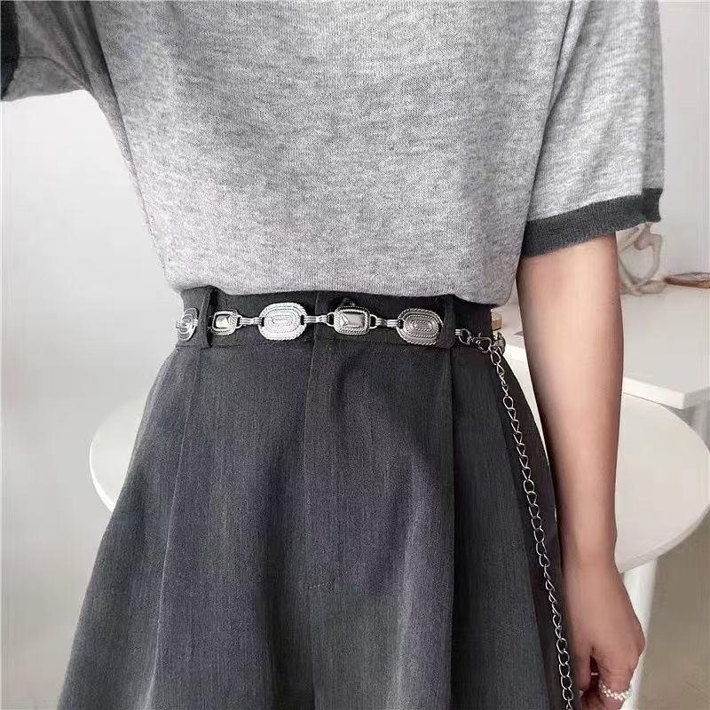 Boheemlasliku vintage hõbedase metallist liblikõielise vööketiga naiste niššiga tipptasemel vööaksessuaarid etnilises stiilis kleit