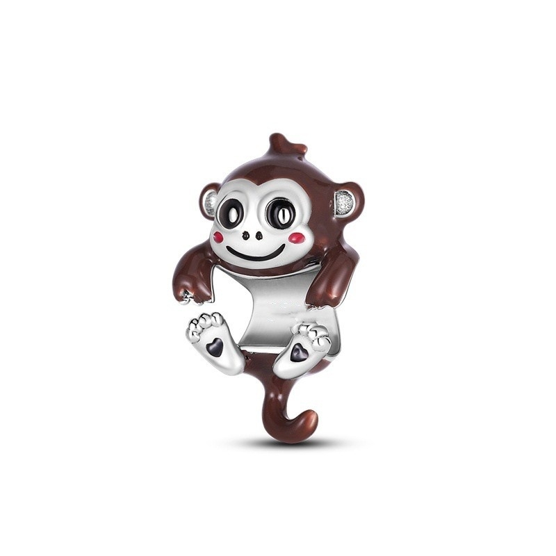 Panjia gyöngyök réz ezüstözött gyöngyök barkács karkötő medál kiegészítők állat bagoly nyúl ékszerek eredeti dizájn