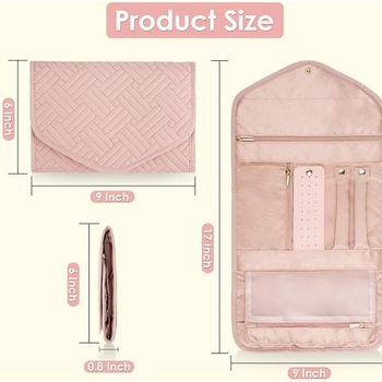 Az Amazon új ékszertáskája, hordozható utazó otthoni ékszerdoboz, ékszerdoboz, összecsukható táska, multifunkcionális nyaklánc