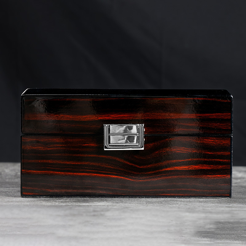 Aukštos klasės laikrodžių pakavimo dėžutė, aukštos klasės mechaninių laikrodžių papuošalų dėžutė, pritaikyta blizgių dažų mediniam laikrodžių dėžutės pritaikymui