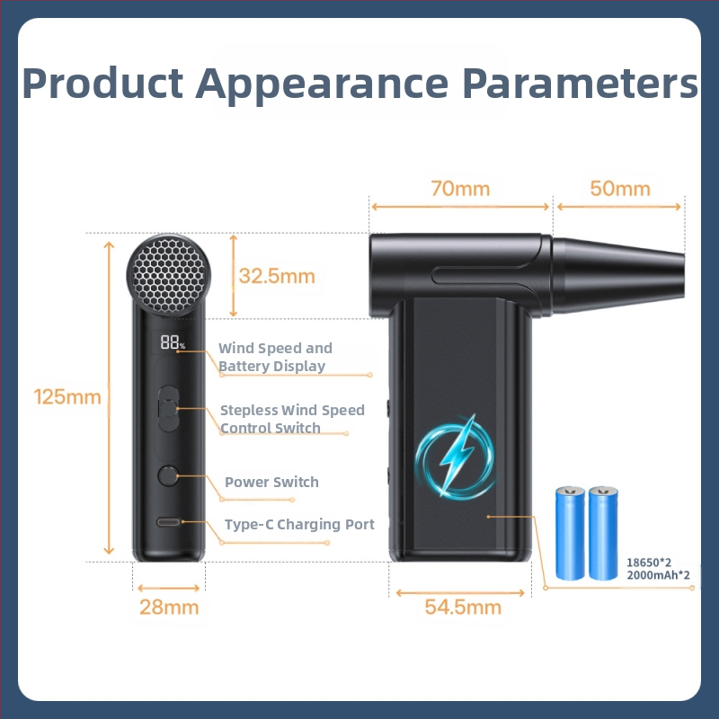 Нов преносим ръчен мини вентилатор за пътуване на открито, трансгранични експлозии, насилствен турбо вентилатор, директни продажби от фабриката