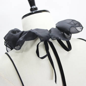 „Amazon AliExpress“ sprogimų spektaklio portreto kaklo dekoracija teismo apykaklė „Black Swan“ netikra apykaklė