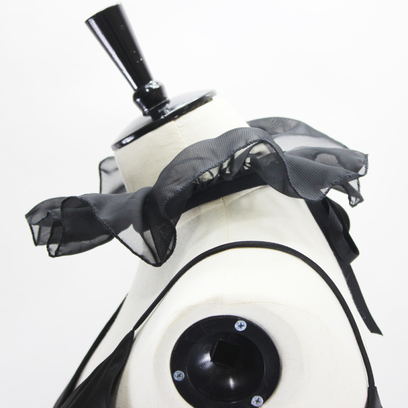 „Amazon AliExpress“ sprogimų spektaklio portreto kaklo dekoracija teismo apykaklė „Black Swan“ netikra apykaklė