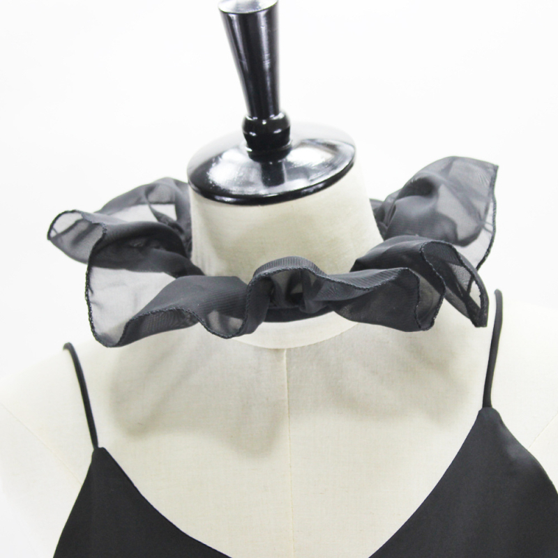 „Amazon AliExpress“ sprogimų spektaklio portreto kaklo dekoracija teismo apykaklė „Black Swan“ netikra apykaklė