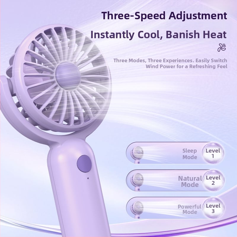Nový USB nabíjateľný prenosný vonkajší ručný stolný ventilátor, študentský darček, Amazon TEMU, výber z výroby