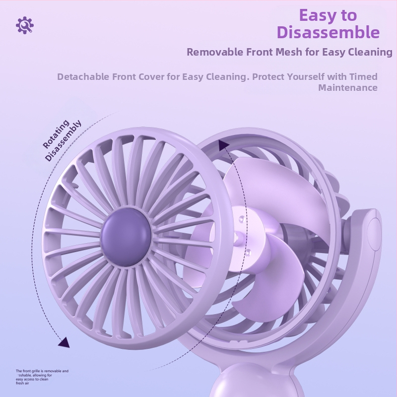 Nový USB nabíjateľný prenosný vonkajší ručný stolný ventilátor, študentský darček, Amazon TEMU, výber z výroby