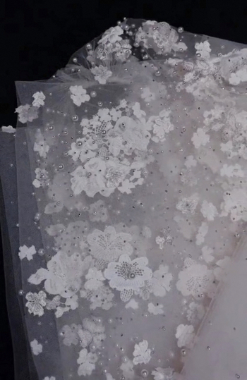 Корейски стил перлена дантела прежда от кристали булка Xianmei ретро Mori фентъзи Tiktok същия стил снимка за пътуване