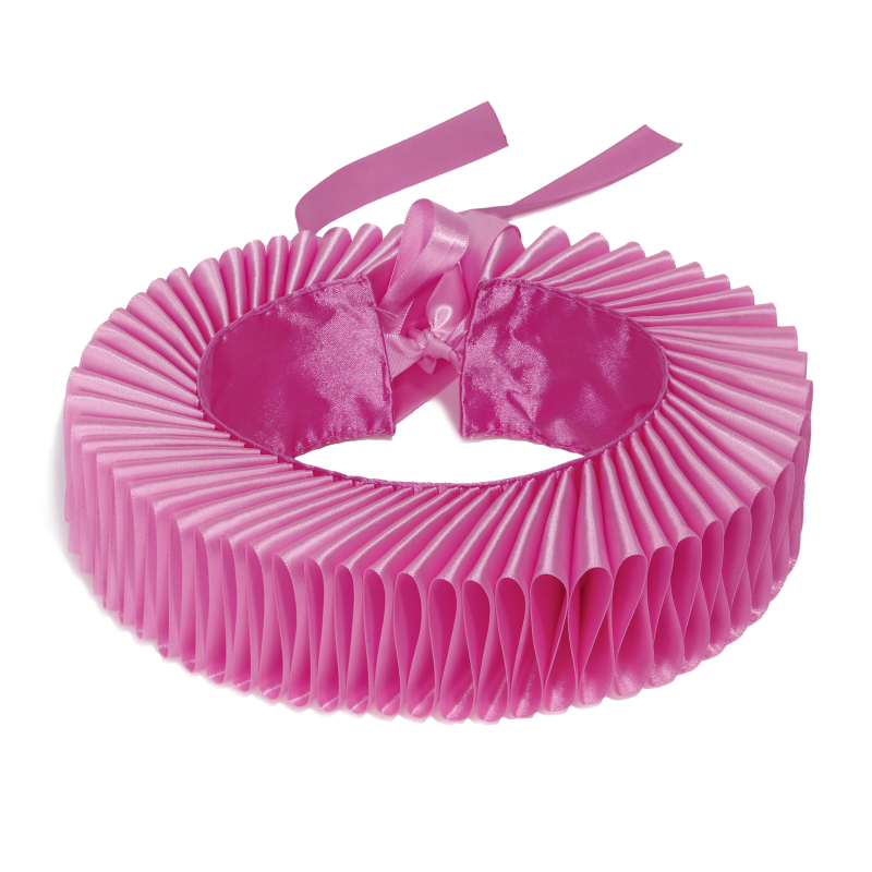 Ručno izrađeni dodaci za ovratnik za Noć vještica s klaunom, šareni ovratnik s raff ovratnikom, umjetnički plisirani lažni ovratnik za maškare