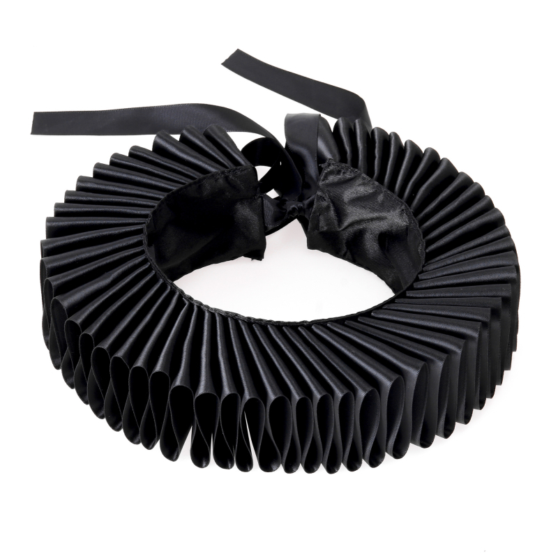 Ručno izrađeni dodaci za ovratnik za Noć vještica s klaunom, šareni ovratnik s raff ovratnikom, umjetnički plisirani lažni ovratnik za maškare