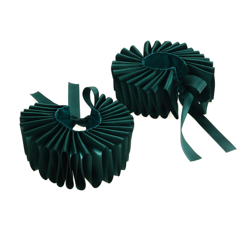 Ručno izrađeni dodaci za ovratnik za Noć vještica s klaunom, šareni ovratnik s raff ovratnikom, umjetnički plisirani lažni ovratnik za maškare